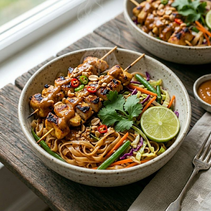 Satay Chicken Noodles